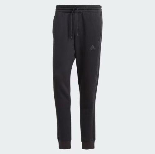 Мужские флисовые штаны Essentials с тремя полосками и зауженными манжетами (4)